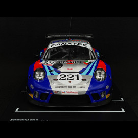 Porsche 911 GT3 R Type 991 n° 221 GPX Martini 24h Spa 2022 1/18 Ixo Models LEGT18-23005