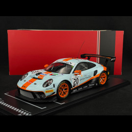 Porsche 911 GT3 R Type 991 n° 20 Gulf Sieger 24h Spa 2019 1/18 Ixo Models LEGT18-23003