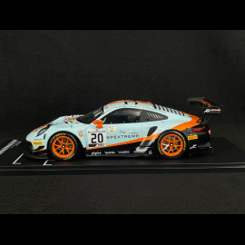 Porsche 911 GT3 R Type 991 n° 20 Gulf Sieger 24h Spa 2019 1/18 Ixo Models LEGT18-23003