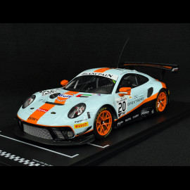 Porsche 911 GT3 R Type 991 n° 20 Gulf Sieger 24h Spa 2019 1/18 Ixo Models LEGT18-23003