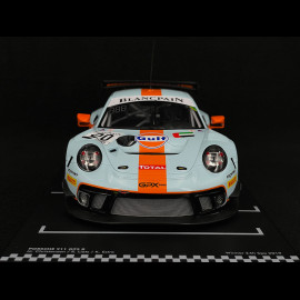 Porsche 911 GT3 R Type 991 n° 20 Gulf Sieger 24h Spa 2019 1/18 Ixo Models LEGT18-23003