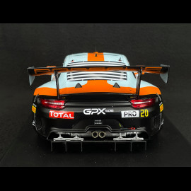 Porsche 911 GT3 R Type 991 n° 20 Gulf Sieger 24h Spa 2019 1/18 Ixo Models LEGT18-23003