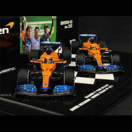 McLaren MCL35M Set 1st et 2nd GP Italy 2021 F1 Ricciardo / Norris 1/43 Minichamps 532210304