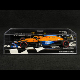 Lando Norris McLaren MCL35M n° 4 7th 2021 Russian F1 Grand Prix 1/43 Minichamps 537215904