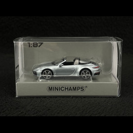 Porsche 911 Targa 4 Type 992 2020 Eisgrau metallic 1/87 Minichamps 870069062