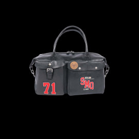 Big Leather Bag Steve McQueen 24H Du Mans Stahler Black