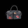 Big Leather Bag Steve McQueen 24H Du Mans Stahler Black