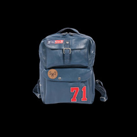 Big Leather Bag Steve McQueen 24H Du Mans Aurac Royal Blue