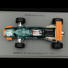 Pedro Rodriguez BRM P133 Nr 16 Platz 3. 1968 Canada F1 Grand Prix 1/43 Spark S5703