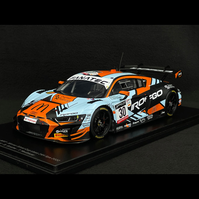 Audi R8 LMS GT3 n° 30 Winner 24h Spa 2022 Team WRT 1/18 Spark