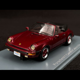 Porsche 911 Carrera Cabriolet USA 1985 Rubinrot metallic 1/43 Neo 43252