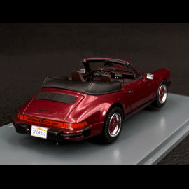 Porsche 911 Carrera Cabriolet USA 1985 Rubinrot metallic 1/43 Neo 43252