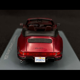 Porsche 911 Carrera Cabriolet USA 1985 Rubinrot metallic 1/43 Neo 43252