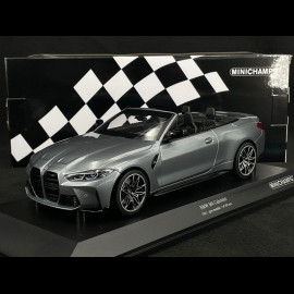 BMW M4 Cabriolet 2020 Metallicgrau 1/18 Minichamps 155021034