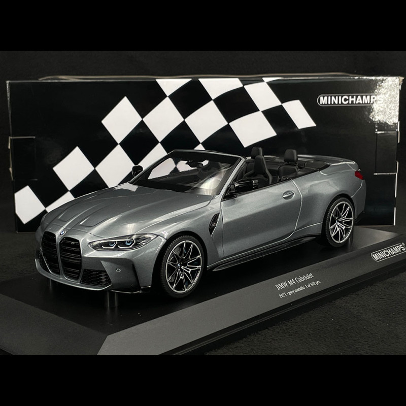 BMW M4 Cabriolet 2020 Metallic Grey 1/18 Minichamps 155021034
