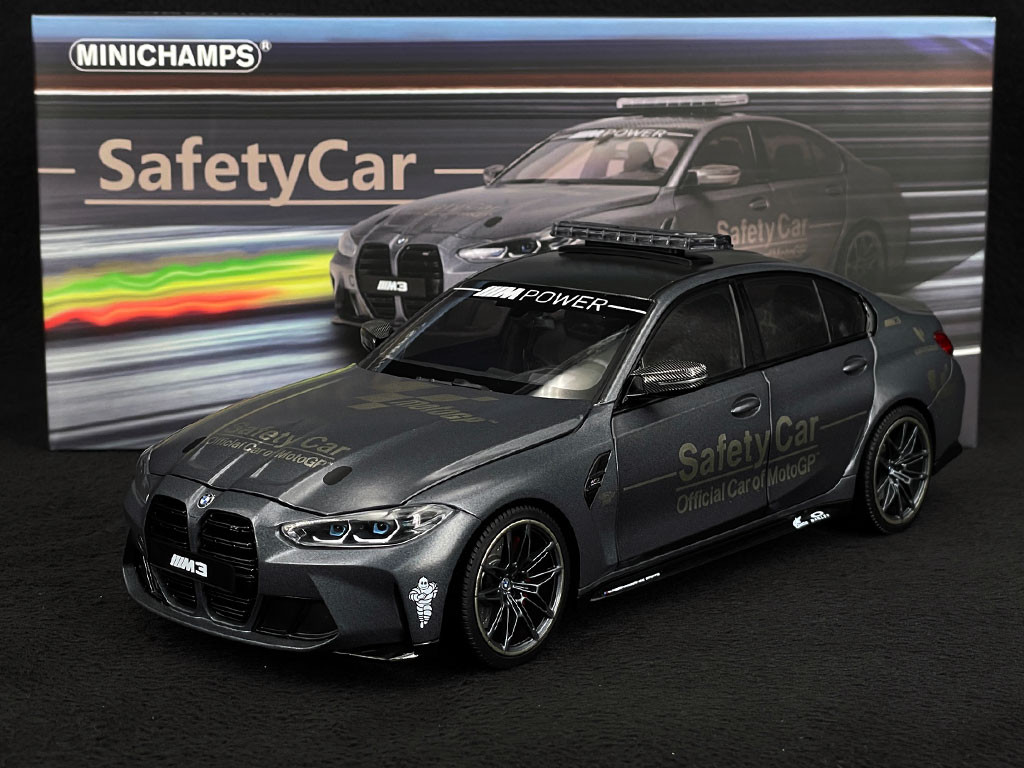 BMW M3 Safety Car Moto GP 2020 Dunkelgrau 1/18 Minichamps 