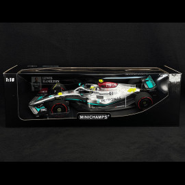 Lewis Hamilton Mercedes-AMG Petronas W13 n° 44 GP Spain 2022 F1 1/18 Minichamps 110220044