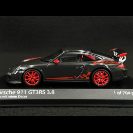 Porsche 911 GT3 RS 3.8 Type 997 2009 Grau Schwarz 1/43 Minichamps 403069117