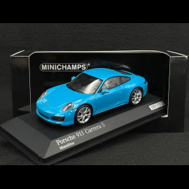 Porsche 911 Carrera S Type 991 2018 Miamiblau 1/43 Minichamps 413067132