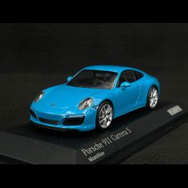 Porsche 911 Carrera S Type 991 2018 Miami blue 1/43 Minichamps 413067132