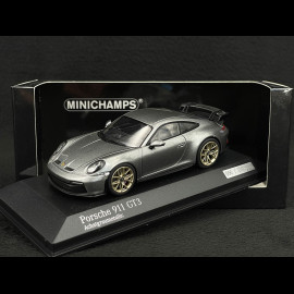 Porsche 911 GT3 Type 992 2020 Exclusive Edition Dolomite grey metallic 1/43 Minichamps 413069220