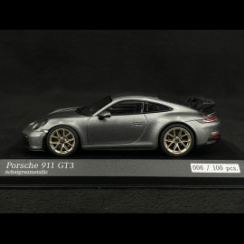 Porsche 911 GT3 Type 992 2020 Exclusive Edition Dolomite grey metallic 1/43 Minichamps 413069220