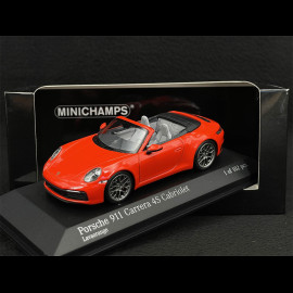 Porsche 911 Carrera 4S Cabriolet Typ 992 2019 Exclusive RS Selection Lavaorange 1/43 Minichamps 413069339