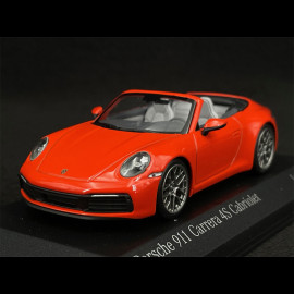 Porsche 911 Carrera 4S Cabriolet Type 992 2019 Exclusive RS Selection Lava orange 1/43 Minichamps 413069339