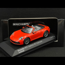 Porsche 911 Carrera 4S Cabriolet Type 992 2019 Exclusive RS Selection Lava orange 1/43 Minichamps 413069339