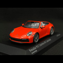 Porsche 911 Carrera 4S Cabriolet Type 992 2019 Exclusive RS Selection Lava orange 1/43 Minichamps 413069339