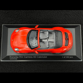 Porsche 911 Carrera 4S Cabriolet Type 992 2019 Exclusive RS Selection Lava orange 1/43 Minichamps 413069339