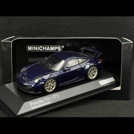 Porsche 911 GT3 Typ 992 2020 Exclusive RS Selection Enzianblau metallic 1/43 Minichamps 413069221