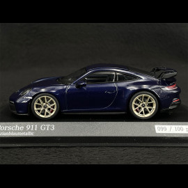 Porsche 911 GT3 Typ 992 2020 Exclusive RS Selection Enzianblau metallic 1/43 Minichamps 413069221