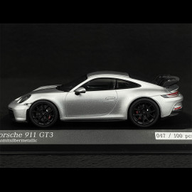 Porsche 911 GT3 Typ 992 2020 Exclusive RS Selection GT Silbergrau metallic 1/43 Minichamps 413069219