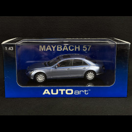 Maybach 57 SWB Mercedes-Benz 2005 Zweifarbige Blau metallic 1/43 Autoart 56151