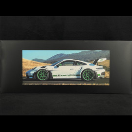 Porsche 911 GT3 RS Type 992 2022 US Edition Weiß / Lizardgrün Streifen 1/18 Spark WAP0211540P002