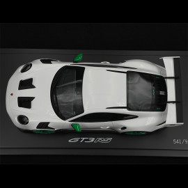 Porsche 911 GT3 RS Type 992 2022 US Edition White / Lizard Green Stripes 1/18 Spark WAP0211540P002