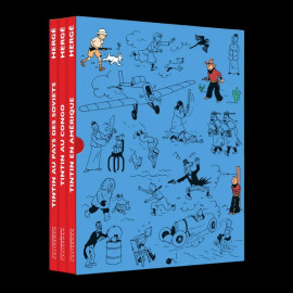 Set 3 kolorierte Tintin-Alben - 1929-1932 77114