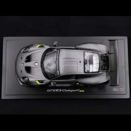 Porsche 911 GT2 RS Clubsport 25 Type 991.2 2021 Matte grey / Grello touch 1/18 Spark WAP0211510PGT2