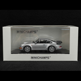 Porsche 911 Turbo Type 964 1990 Silber Metallic 1/43 Minichamps 943069104