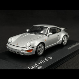 Porsche 911 Turbo Type 964 1990 Silber Metallic 1/43 Minichamps 943069104