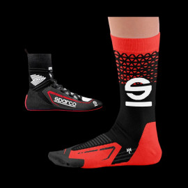 Sparco X-Light Socken Schwarz / Rot - Unisex