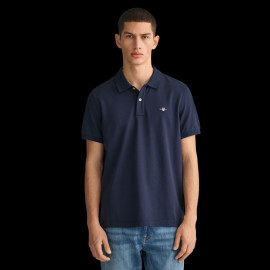 Gant Polo Shirt Shield Night Blue - Men 2210-433