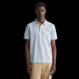 Gant Polo Shirt Contrast Sky Blue - Men 2062026-402