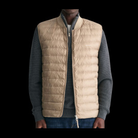 Gant Jacke Leichtes gepolstertes ärmelloses Modell Dunkelbeige 7006301-204