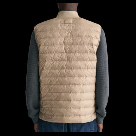 Gant Jacke Leichtes gepolstertes ärmelloses Modell Dunkelbeige 7006301-204