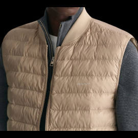 Gant Jacke Leichtes gepolstertes ärmelloses Modell Dunkelbeige 7006301-204