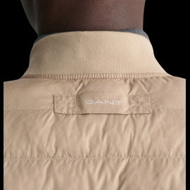 Gant Jacke Leichtes gepolstertes ärmelloses Modell Dunkelbeige 7006301-204