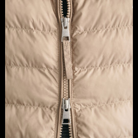 Gant Jacke Leichtes gepolstertes ärmelloses Modell Dunkelbeige 7006301-204