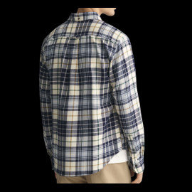 Gant shirt Scottish checks Cream / Evening Blue 3240004-130